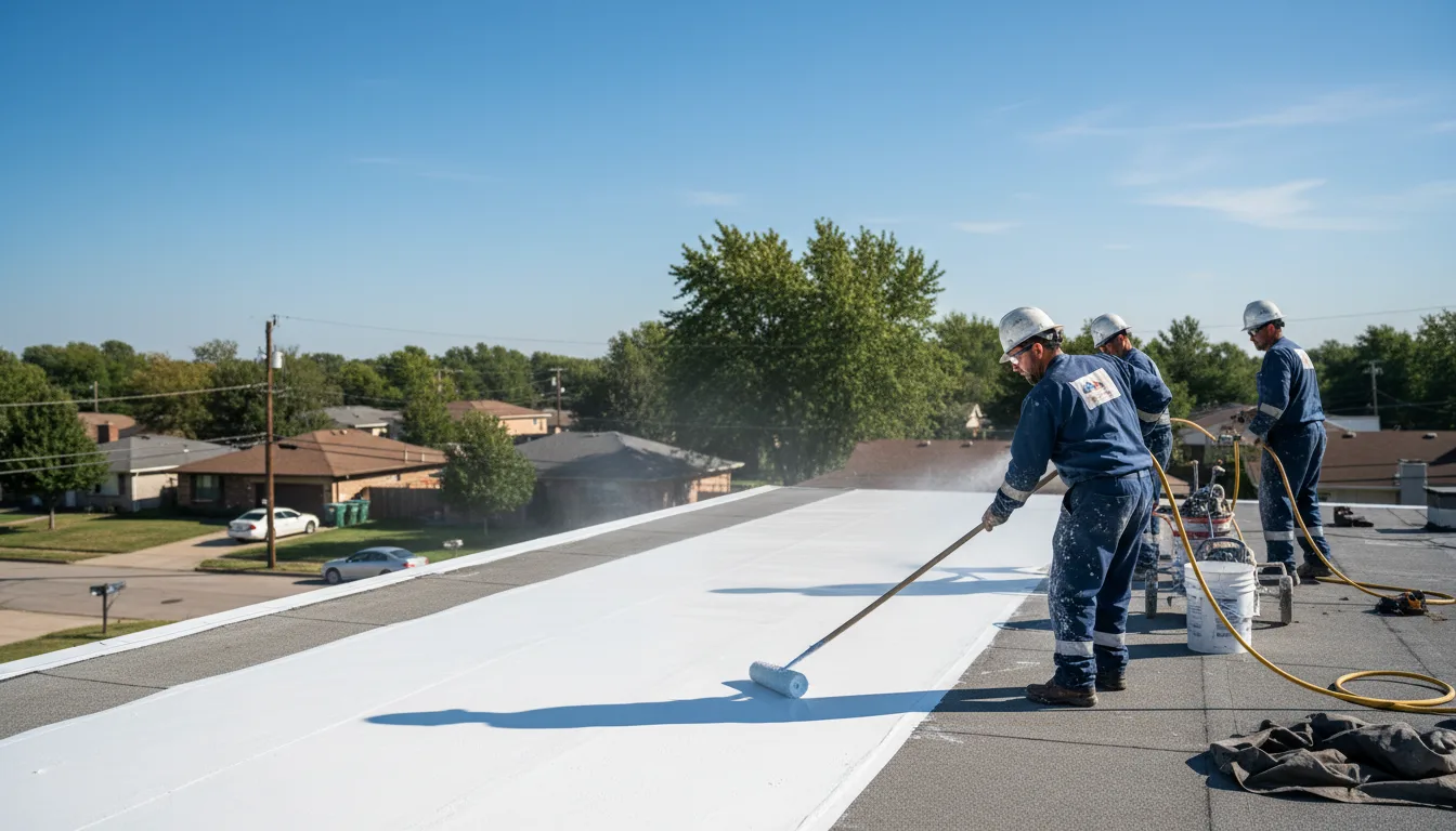 Commercial roof coating in Gail, TX near me